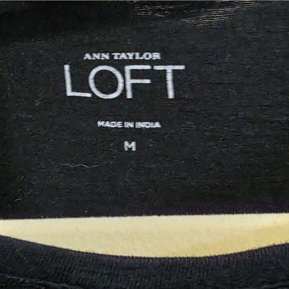 LOFT Black Bead Embellished Women's Top - Picture 4 of 5